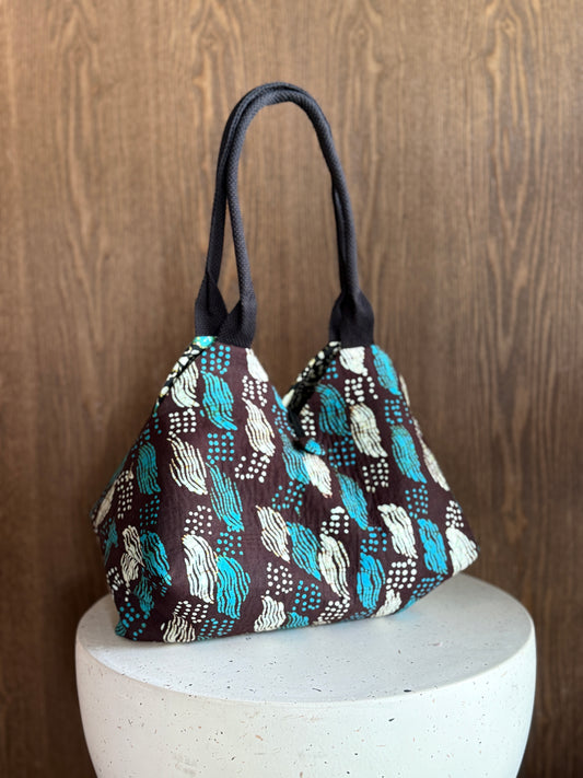 Julia Reversible Batik Handbag - 18