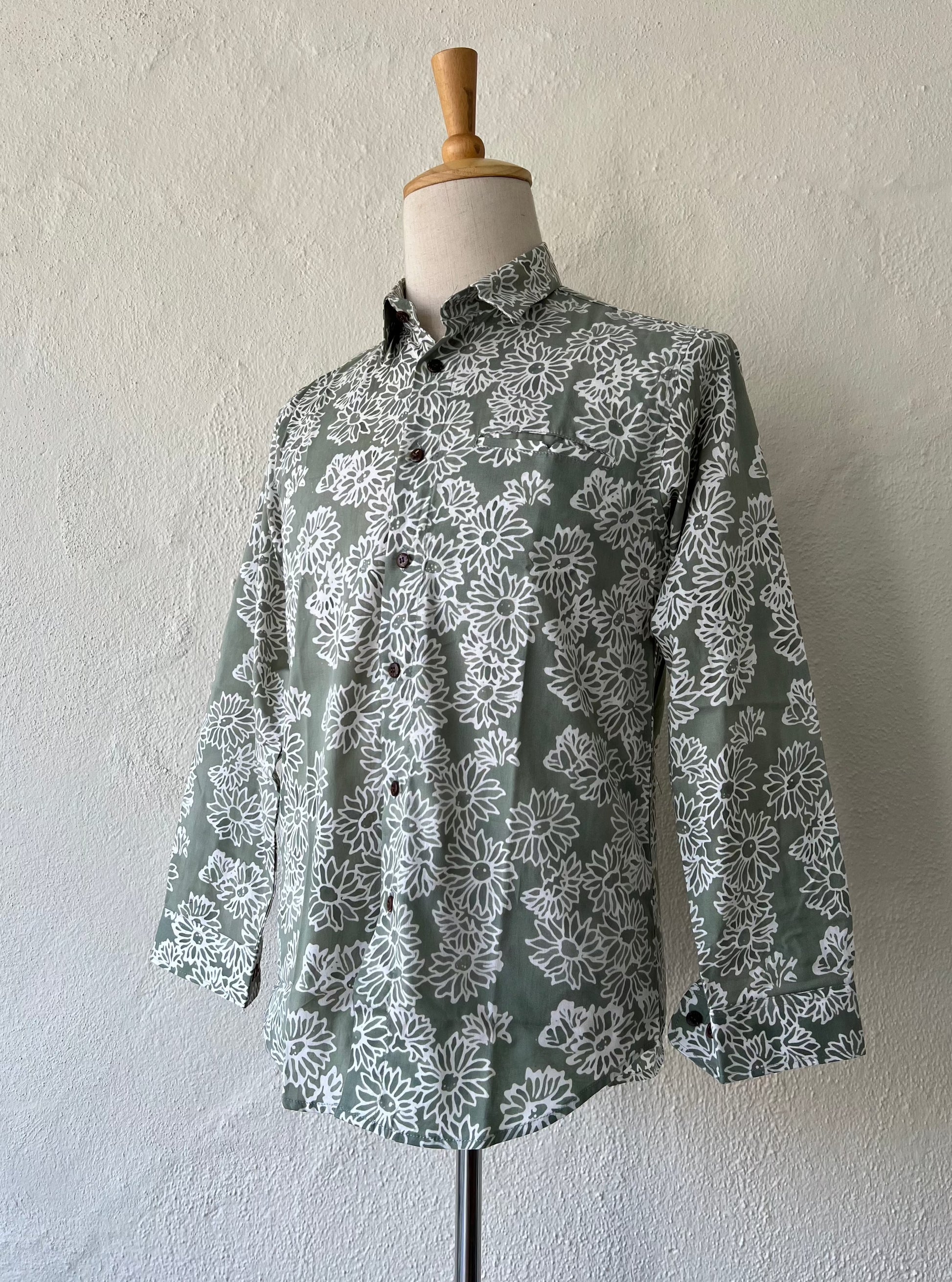 Men's Batik Shirt Long Sleeve - 08 – Chantek Batik