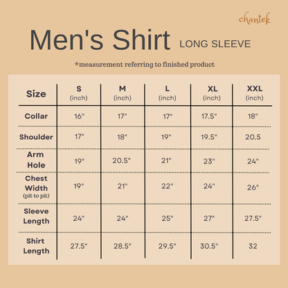 Men's Batik Shirt Long Sleeve Exclusive - 01