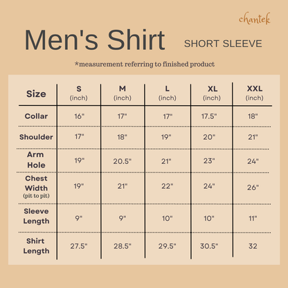 Men's Batik Shirt Short Sleeve - 22
