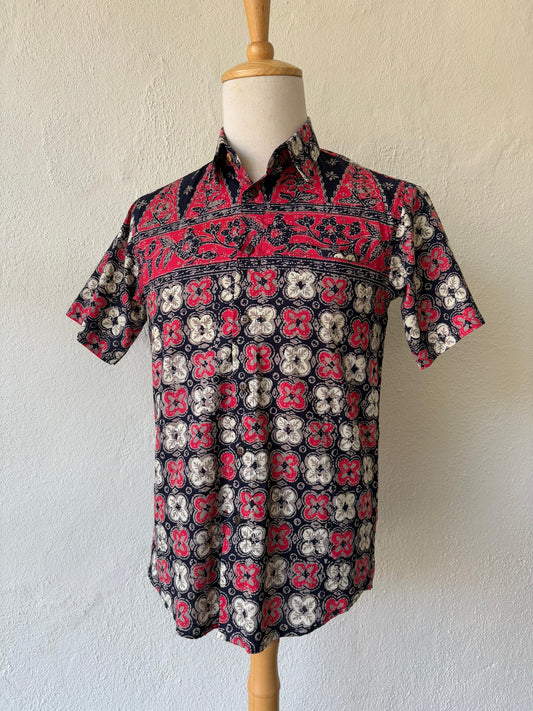 Men's Batik Shirt Short Sleeve - 05