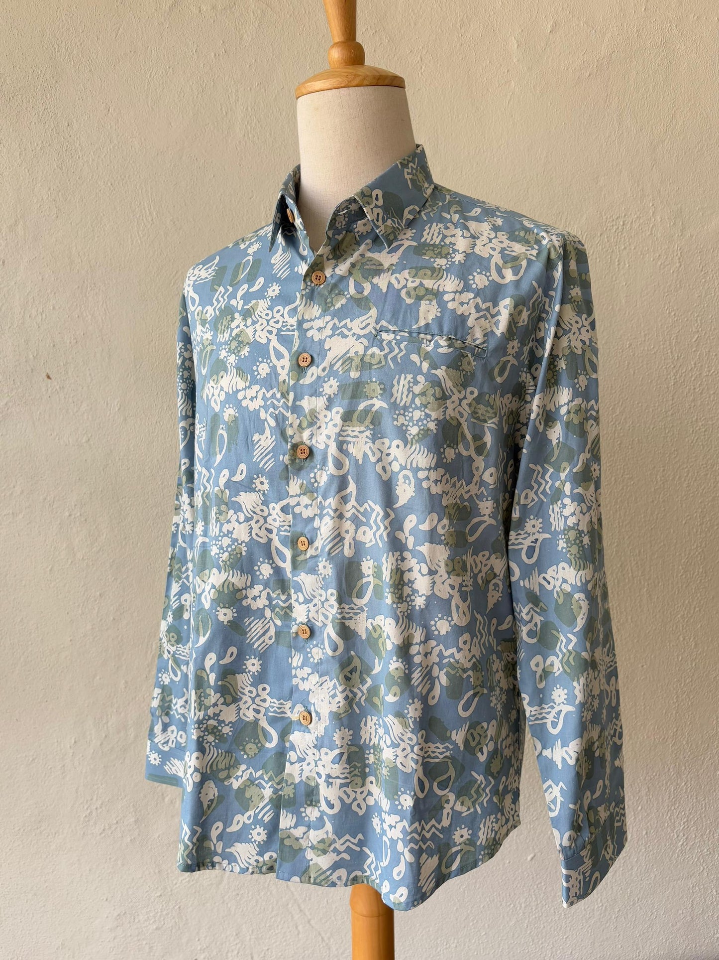Men's Batik Shirt Long Sleeve Exclusive - 22