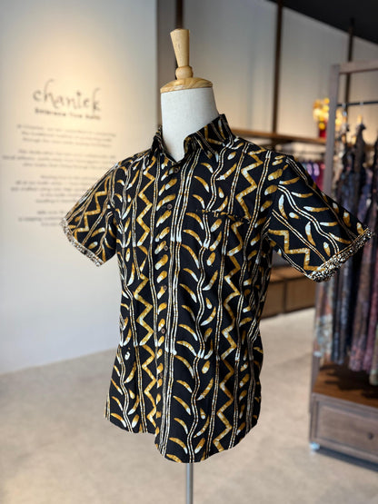 Men's Batik Shirt Short Sleeve - 03