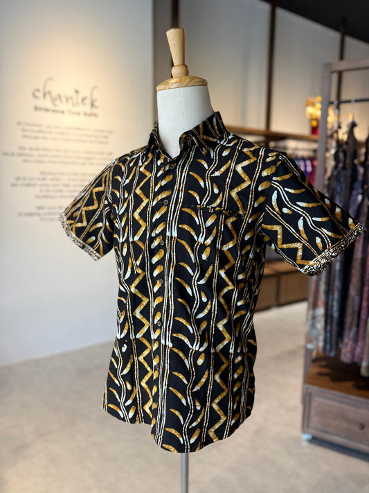 Men's Batik Shirt Short Sleeve - 03