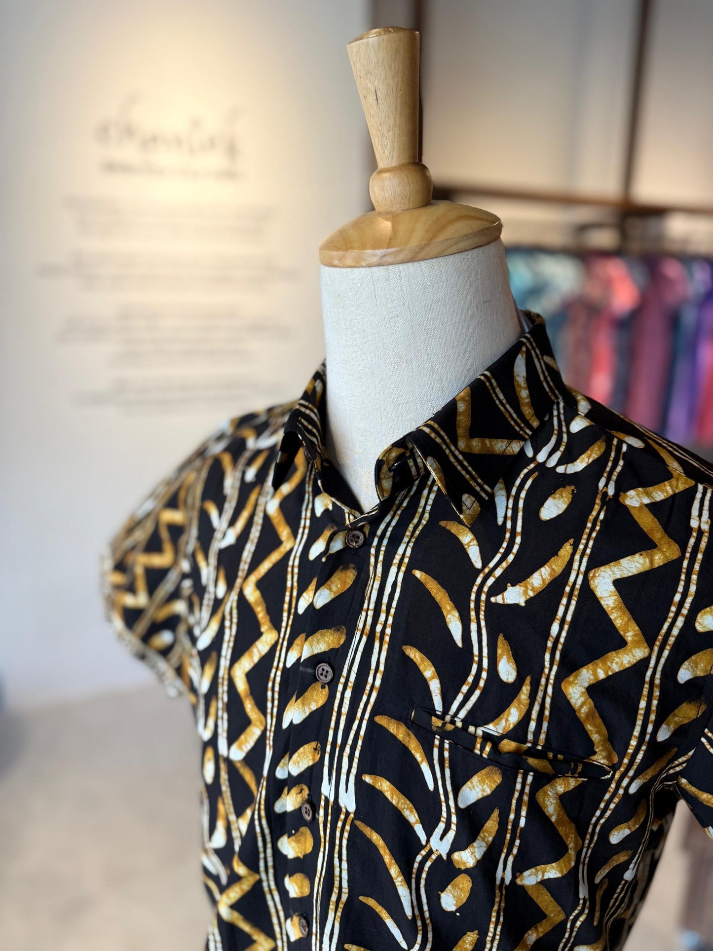 Men's Batik Shirt Short Sleeve - 03