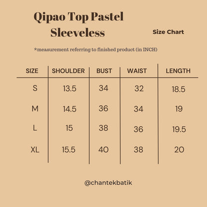 Sleeveless Pastel Qipao Top 06