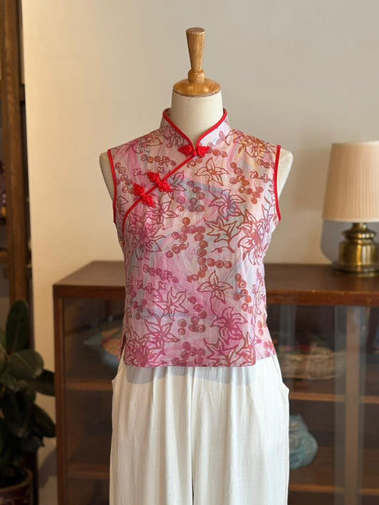 Sleeveless Qipao Top 07
